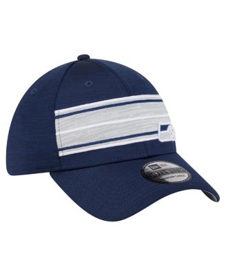 Men's College Navy Seattle Seahawks Stripes 39THIRTY Flex Hat