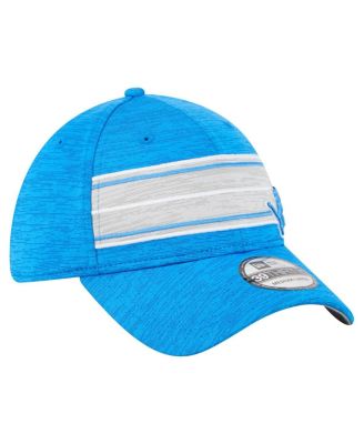 Men's Blue Detroit Lions Stripes 39THIRTY Flex Hat