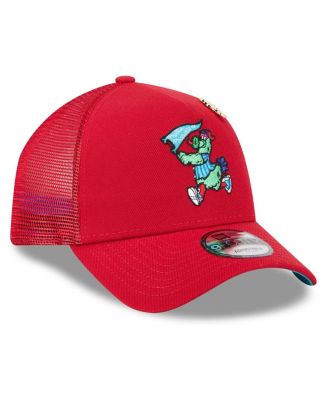 Men's Red Philadelphia Phillies 2025 Big League Chew A-Frame 9FORTY Adjustable Trucker Hat