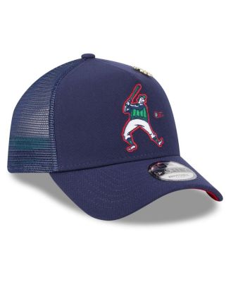 Men's Navy Milwaukee Brewers 2025 Big League Chew A-Frame 9FORTY Adjustable Trucker Hat