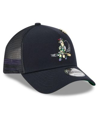 Men's Navy Atlanta Braves 2025 Big League Chew A-Frame 9FORTY Adjustable Trucker Hat