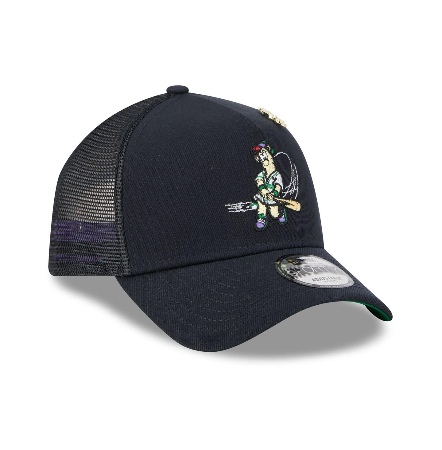 Мужская кепка New Era Navy Atlanta Braves 2025 Big League Chew A-Frame 9FORTY Adjustable Trucker Hat — фото 3