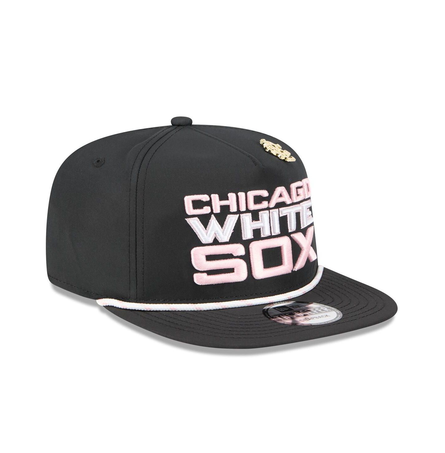 Мужская кепка New Era Black Chicago White Sox 2025 Big League Chew Golfer Snapback Hat — фото 2