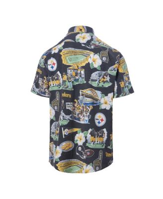 Men's Black Pittsburgh Steelers Scenic Button-Down Shirt