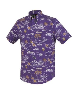 Men's Purple Minnesota Vikings Kekai Performance Button-Down Shirt