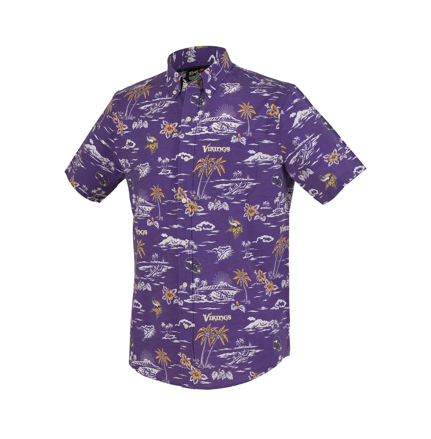 Мужская рубашка Reyn Spooner Purple Minnesota Vikings Kekai Performance Button-Down — фото 2