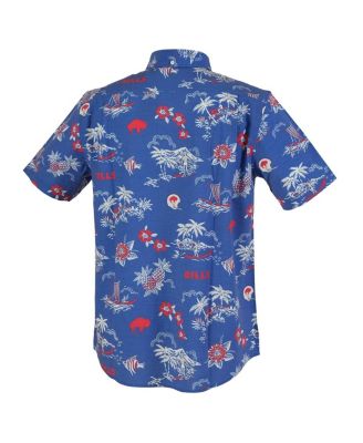 Men's Royal Buffalo Bills Throwback Kekai Performance Button-Down Shirt