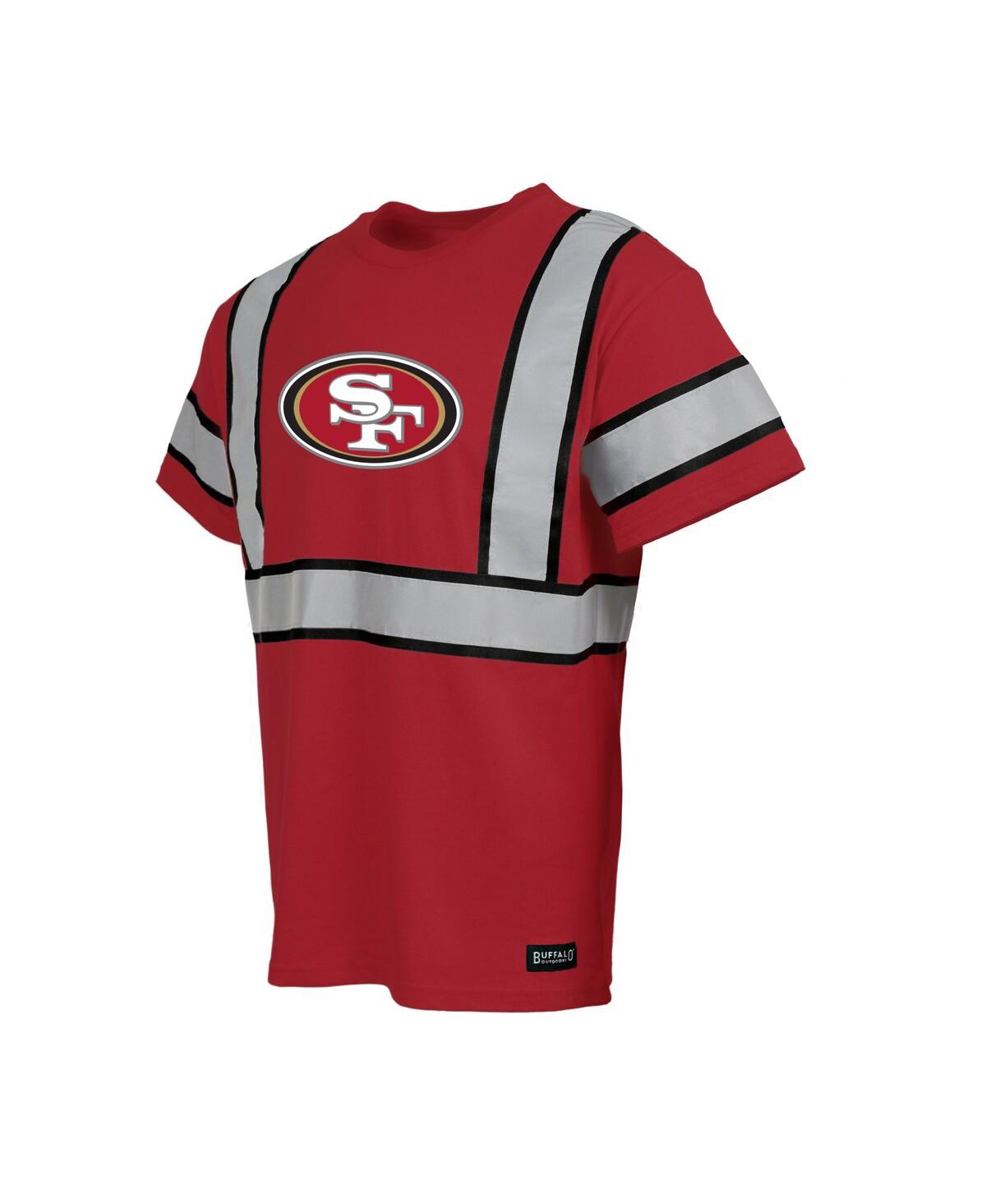 Buffalo Outdoors Men's Scarlet San Francisco 49ers Safety Heavyweight T-shirt In Red