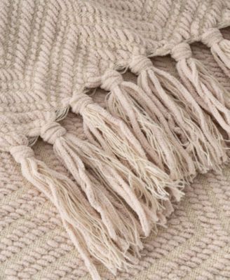 Herringbone Chenille Knit Throw, 60"x 80"
