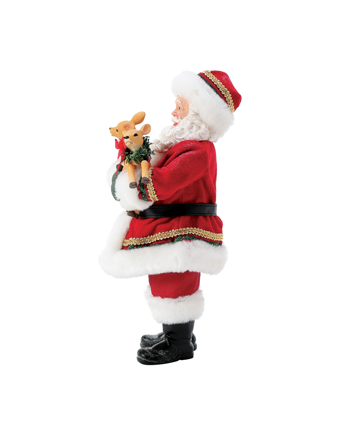Department Five Possible Dream Santa Double Deer Figurine In Multi