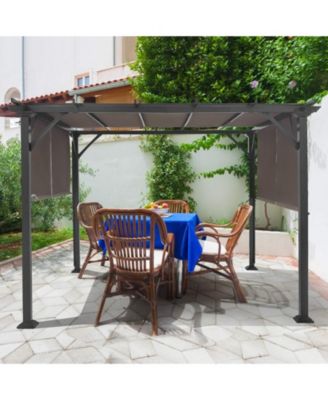 2 Pieces 16x4 Ft Universal Canopy Cover, Outdoor Pergola Roof Top Cover