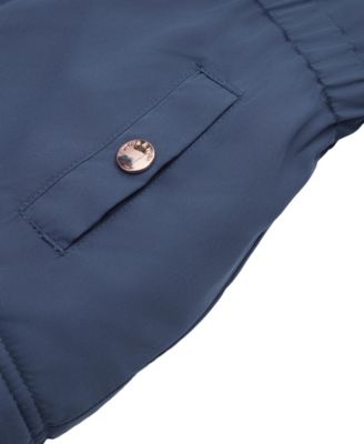 Toddler Girls Puffer Jacket with Sherpa Fleece Lining 2T-4T