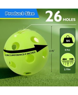 12-Pack Plastic Practice Baseballs, Training Baseballs for All Skill Levels. (Several Colors Available)