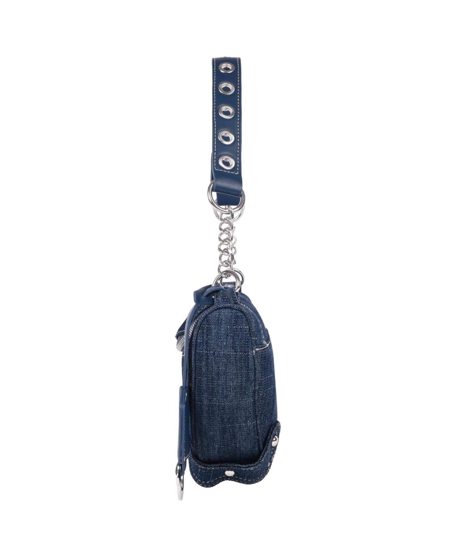 Chain Handle Denim Hobo