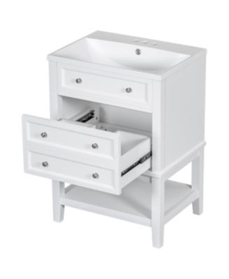 24" Bathroom Vanity with Sink & Storage