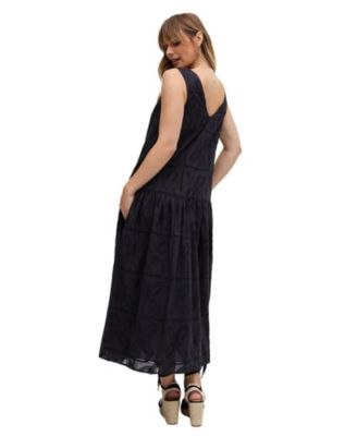 Women's Squire All Over Cut Work Drop Waist Midi Dress