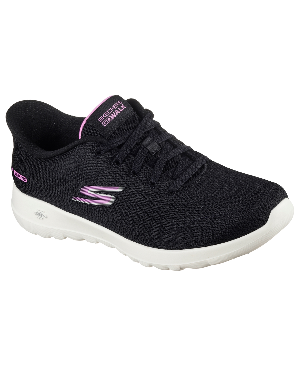 Women's Slip-Ins: Go Walk Joy - Kristy Athletic Walking Sneakers from Finish Line - Black, Pink