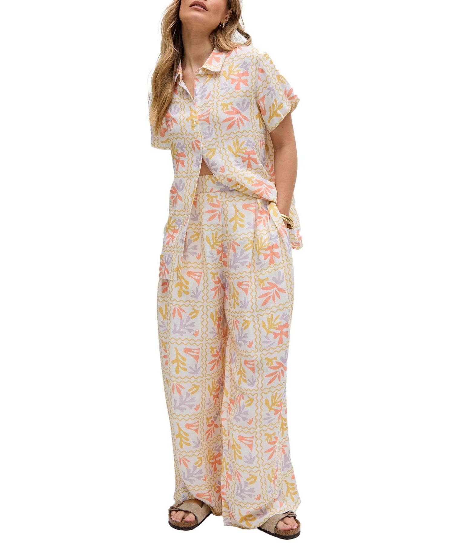 Women's Matisse Wide Leg Patchwork Floral Print Trouser