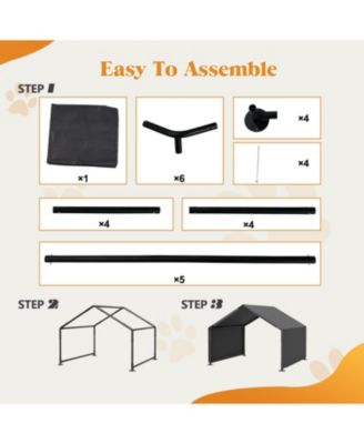 Dog Shade Shelter Portable Pet Tent Gray