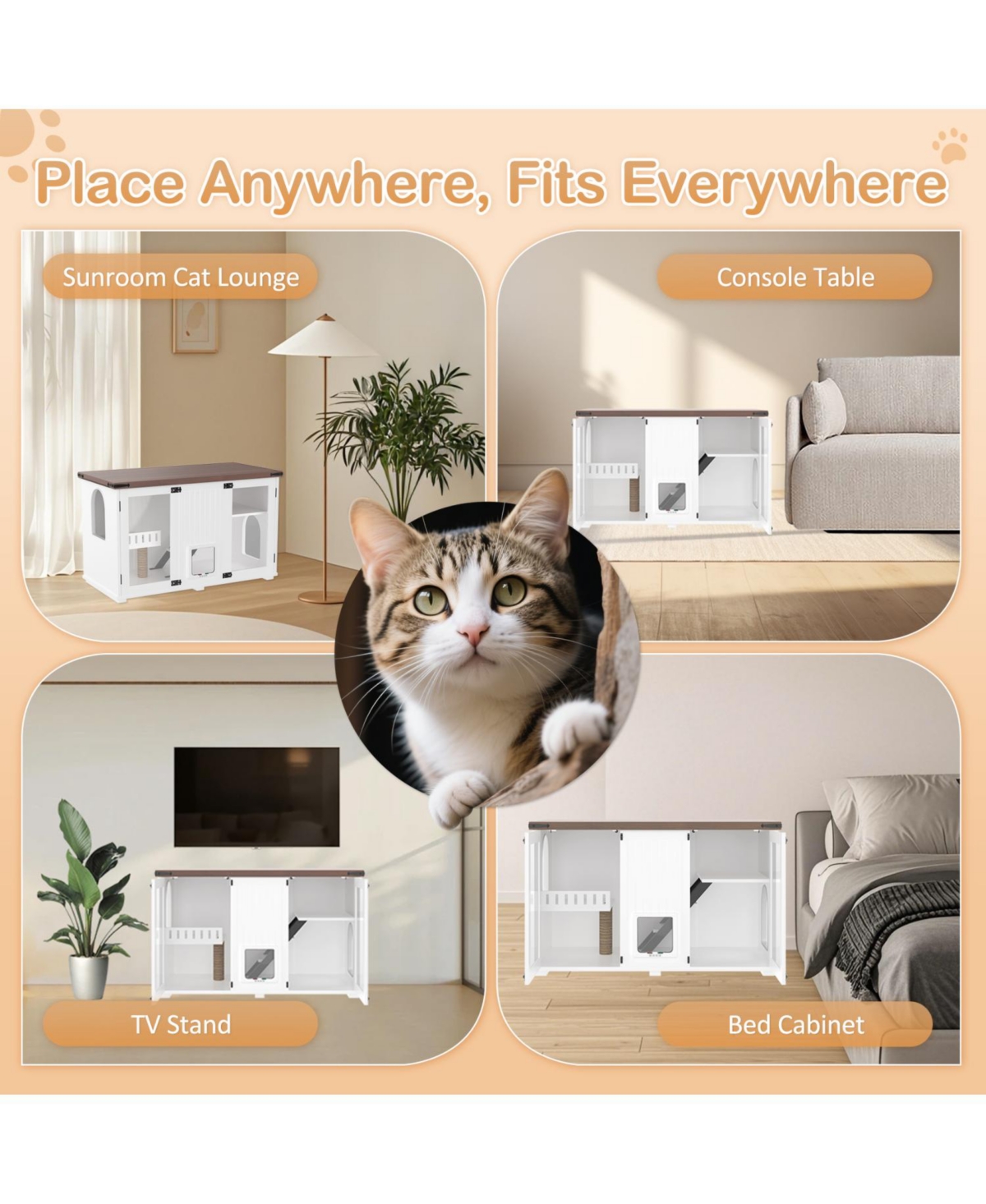 Streamdale Furniture Large Cat Litter Box Enclosure