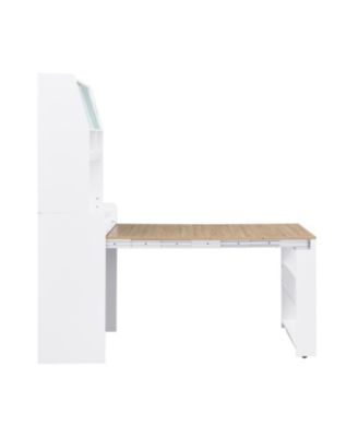 Compact Foldable Table Buffet Hutch Storage Cabinet