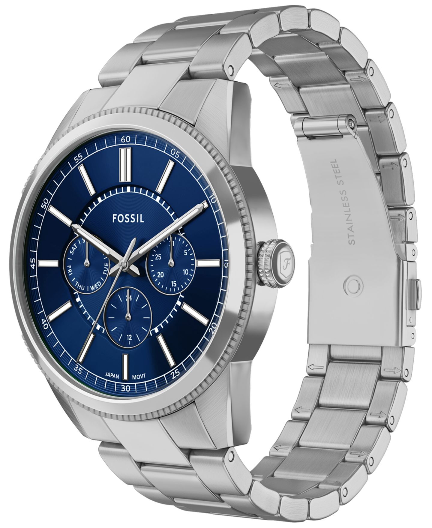 Мужские часы Fossil Pearson Multifunction Stainless-Steel Watch, 42mm — фото 2