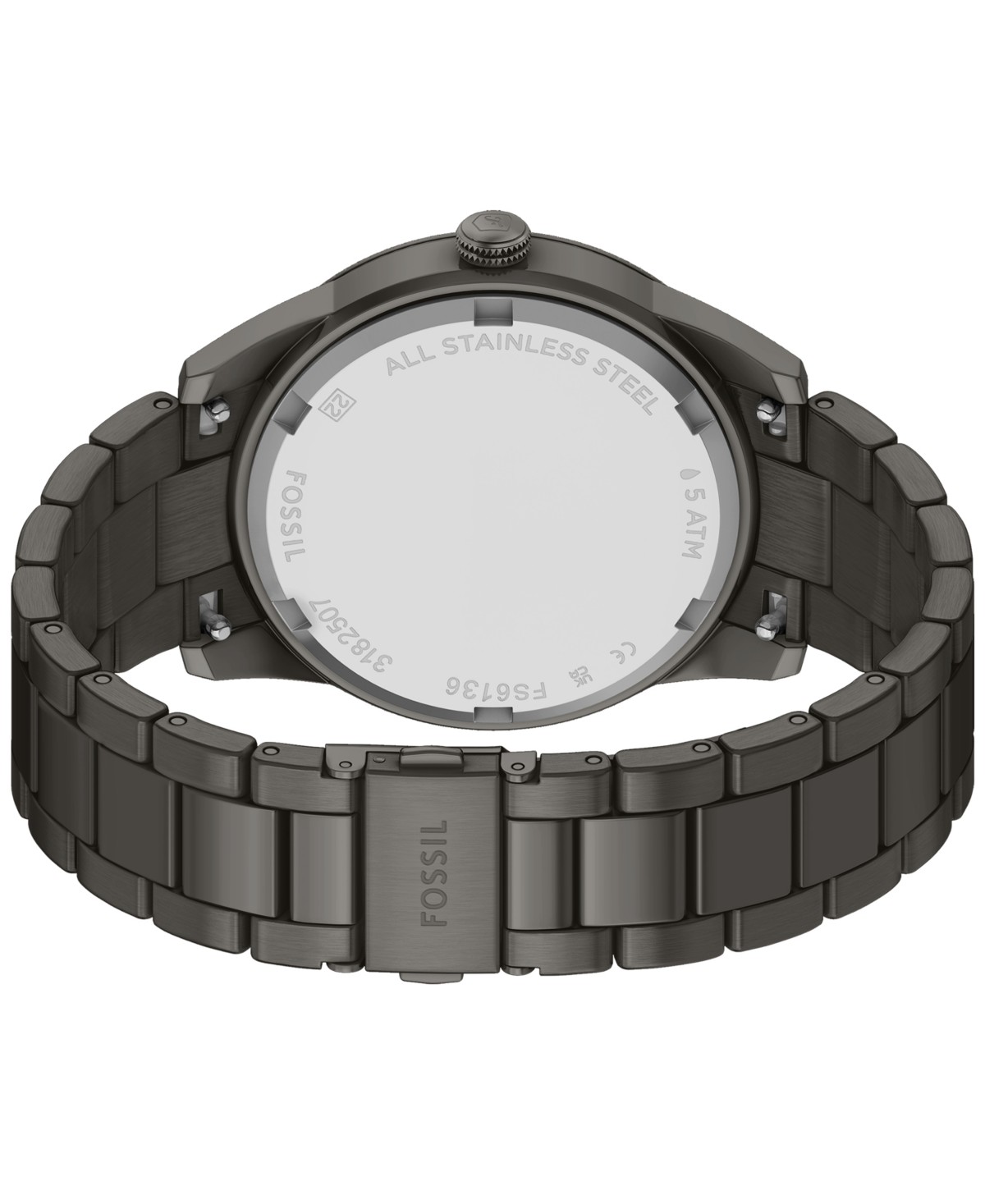 Мужские часы Fossil Pearson Multifunction Gunmetal 42мм — фото 1