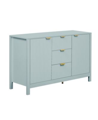 Wave Design Sideboard - Adjustable Shelves Drawers Soft-Close Doors