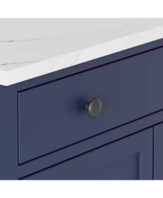 Freestanding Kitchen Pantry with Shelves & Drawer