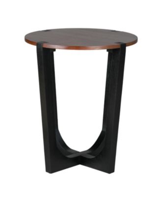 Acacia Wood Side Table - Modern Design & Easy Assembly