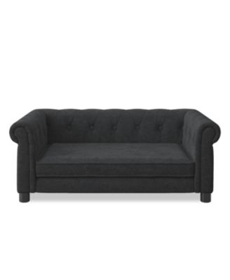 Elegant Elevated Dog Sofa Bed - Black