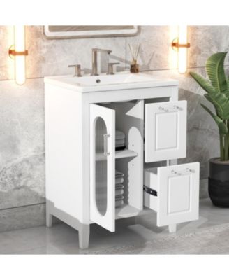 24" Bathroom Vanity with Sink & Drawers