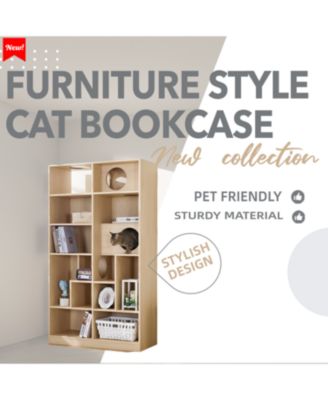 Furniture Cat Bookcase cat tree shelves