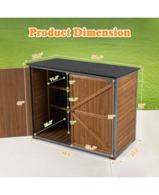 Outdoor Storage Cabinet - Brown