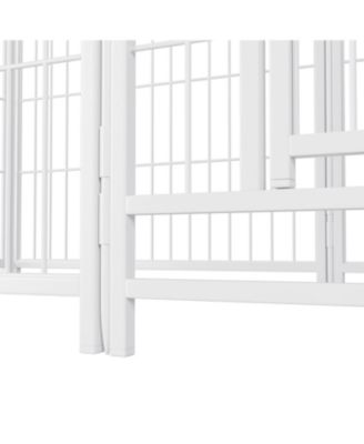 Dog Playpen 32-Inch 8-Panel Metal Pet Fence