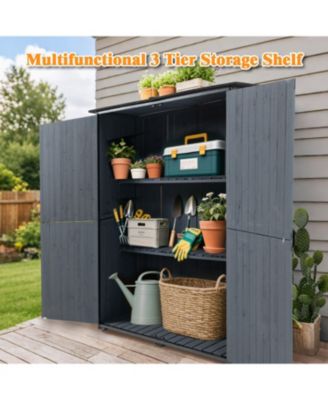 Outdoor Storage Cabinet - Blue Gray