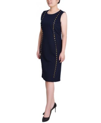 Women's Sleeveless Stud Front Dress