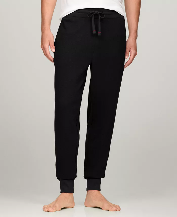 Men's Classic-Fit Waffle-Knit Thermal Pajama Joggers