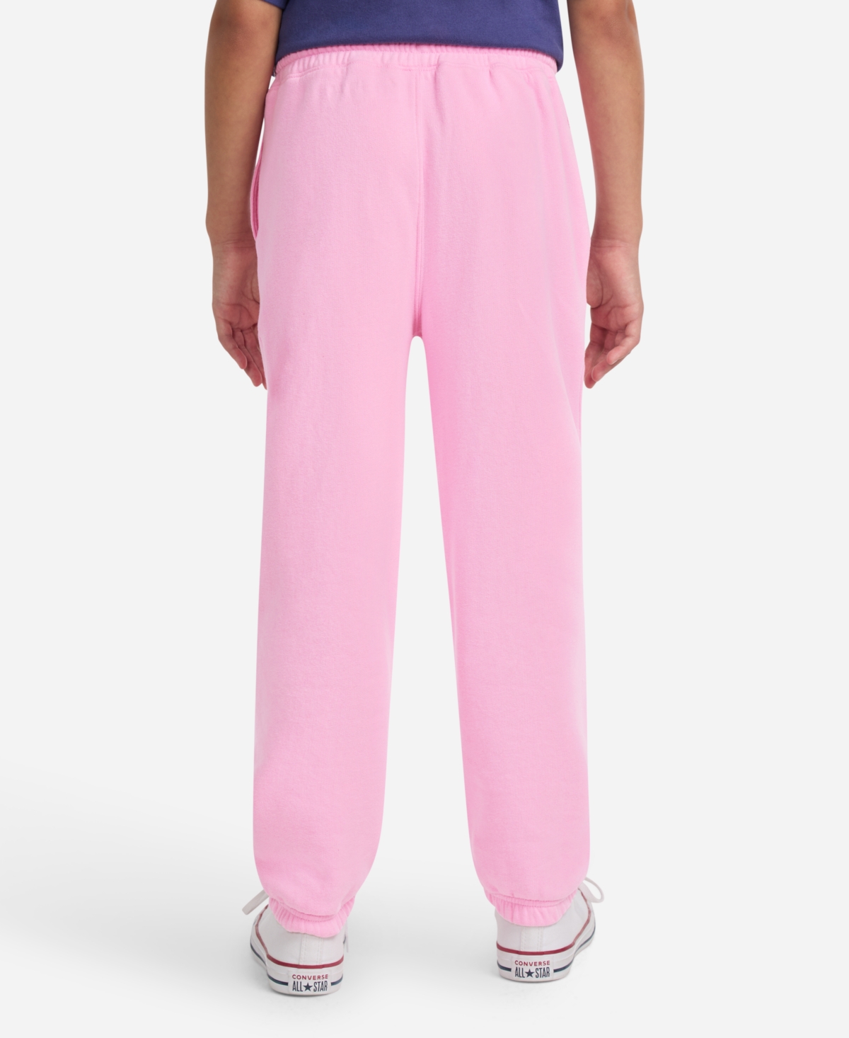 Abercrombie Girls Essential Fleece Joggers In Pink