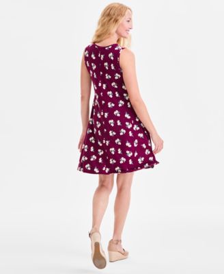 Women's Printed Sleeveless Flip Flop Dress, Macy's Exclusive