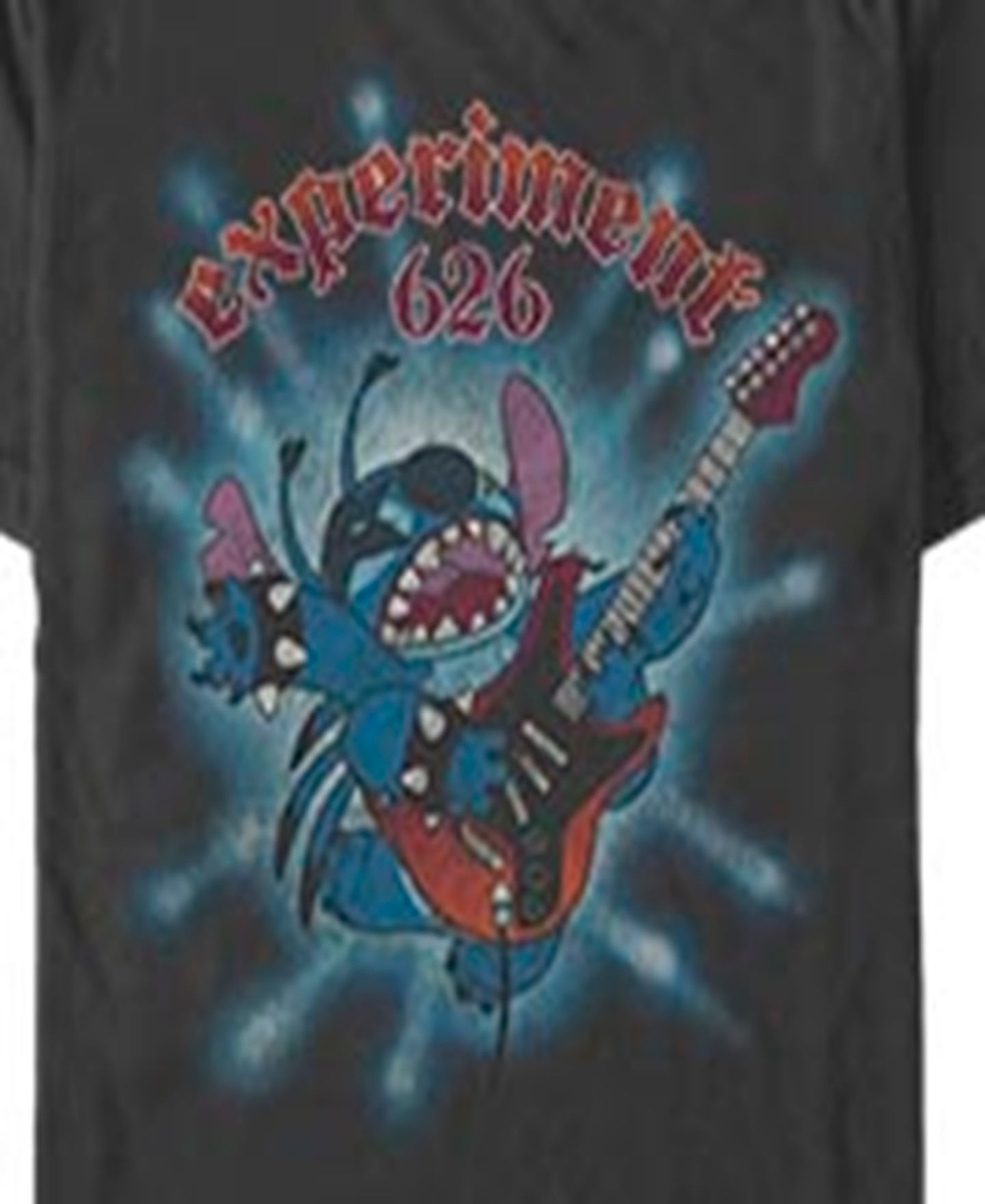Мужская футболка Lilo Stitch Stitch Rocks Out Short Sleeve — фото 2