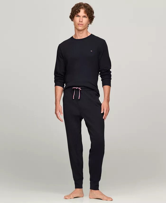 Men's Ribbed Long-Sleeve Pajama Shirt - thumbnail 6