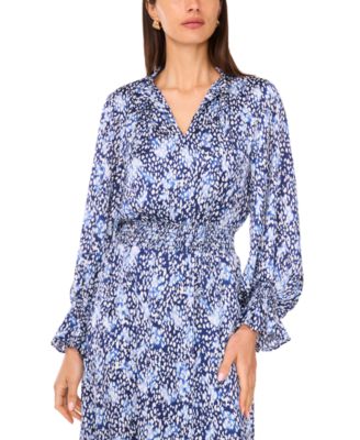 Women's Smocked Ruffle Maxi Dress