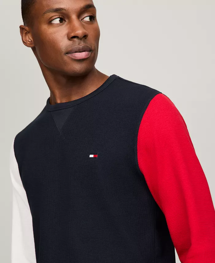 Men's Thermal Logo Long-Sleeve Pajama Shirt - thumbnail 2