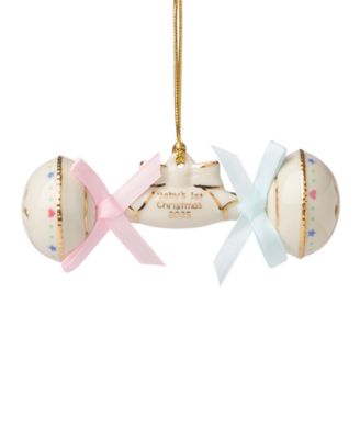 Lenox - 2025 Baby's 1st Christmas Rattle Ornament