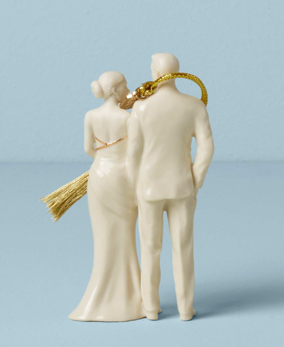 Lenox 2025 Bride & Groom Ornament In White