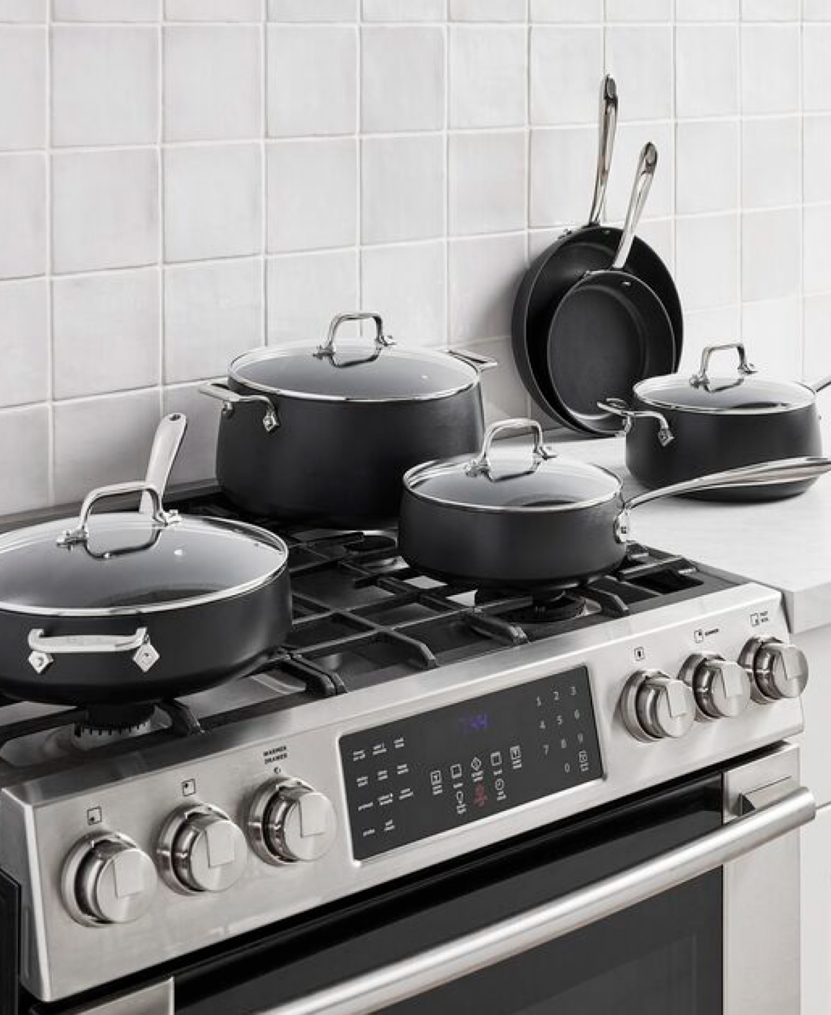 All-clad Ha1 Expert 10-piece Nonstick Cookware Set In Black