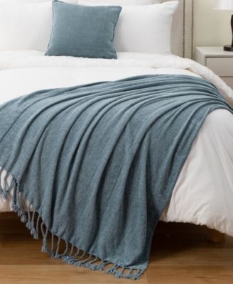 Fringe Tassels Chenille Throw, 50" x 60"