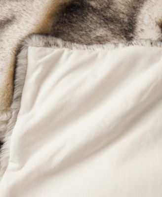 Luxury Tipped Faux Fur Throw, 50" x 60"