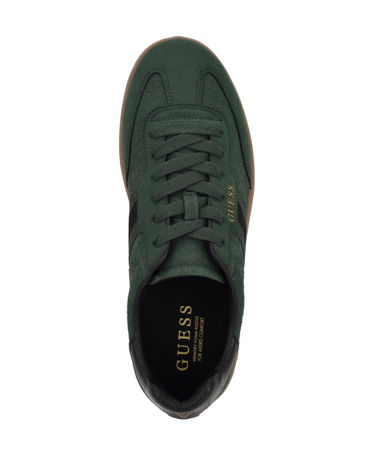 Guess Men's Kloane T-toe Fashion Lace Up Sneakers In Green